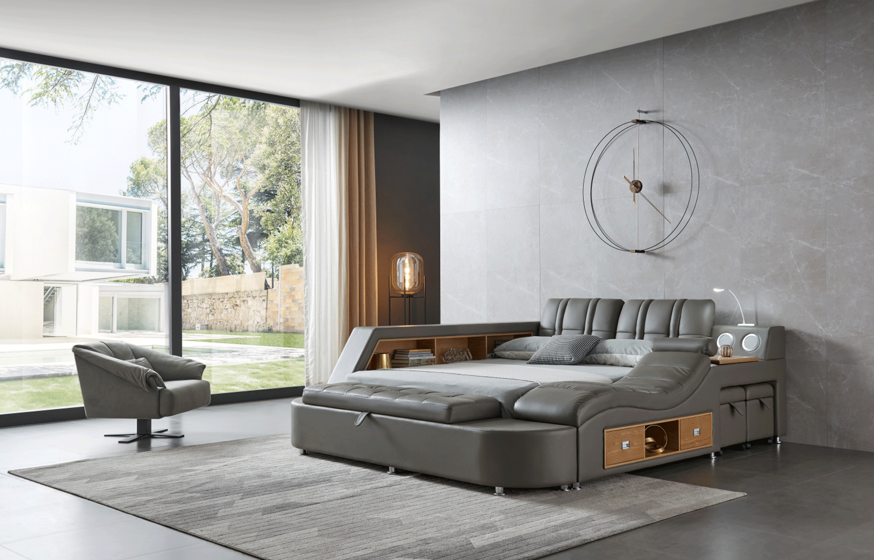 Bedroom Furniture Mirrors Tesla Bed