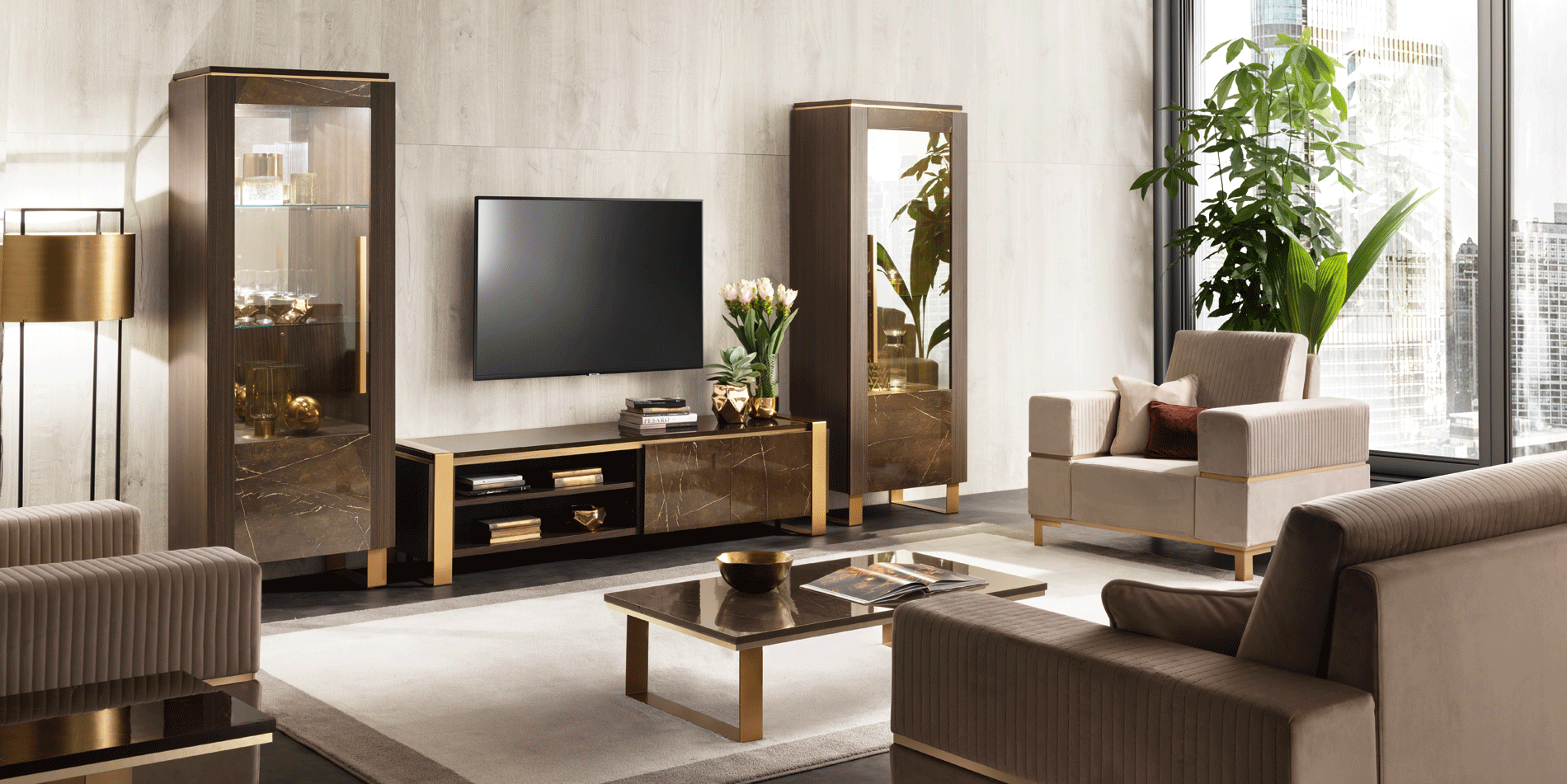 Wallunits Hallway Console tables and Mirrors Essenza Entertainment Center