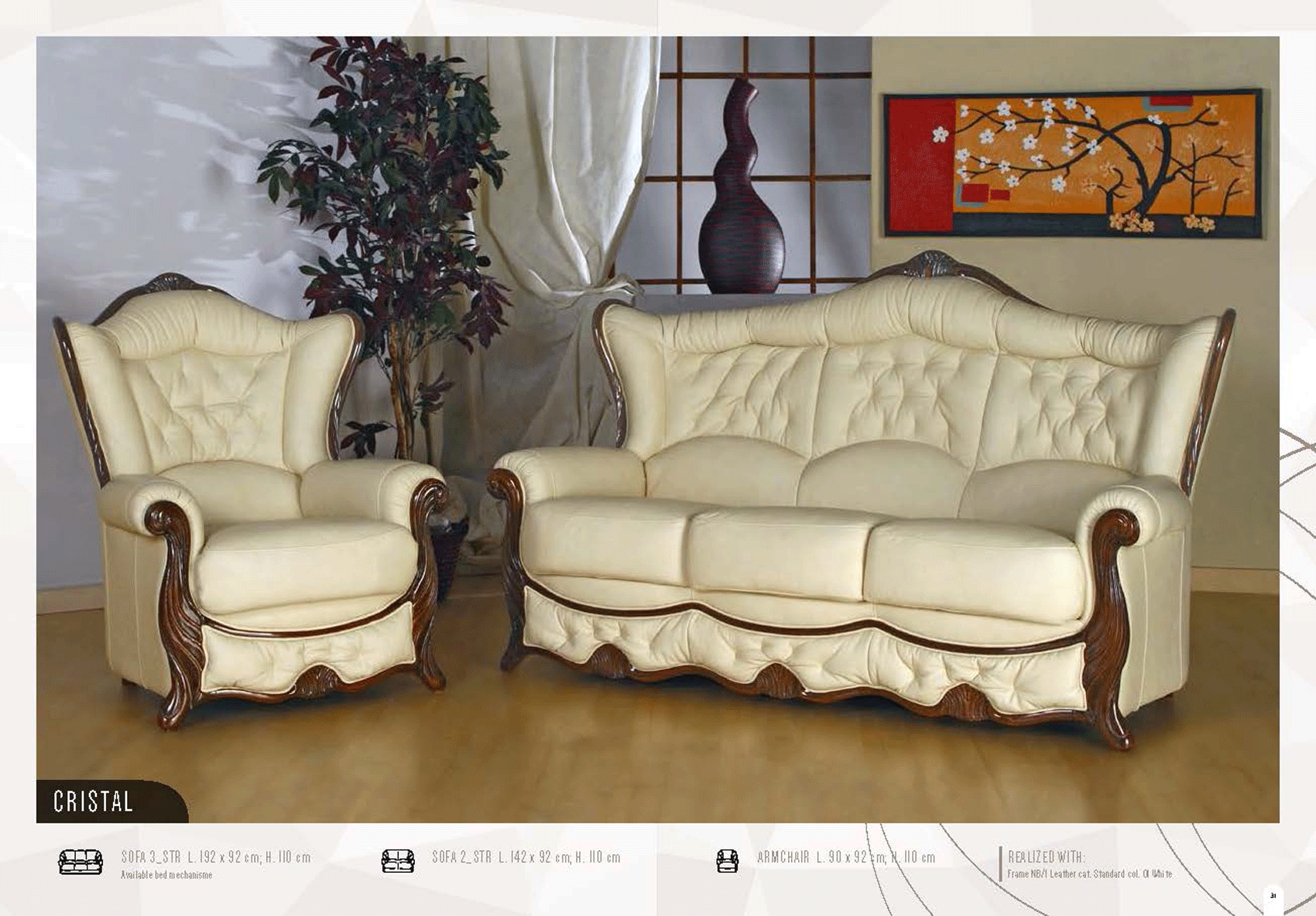 Living Room Furniture Sectionals Cristal