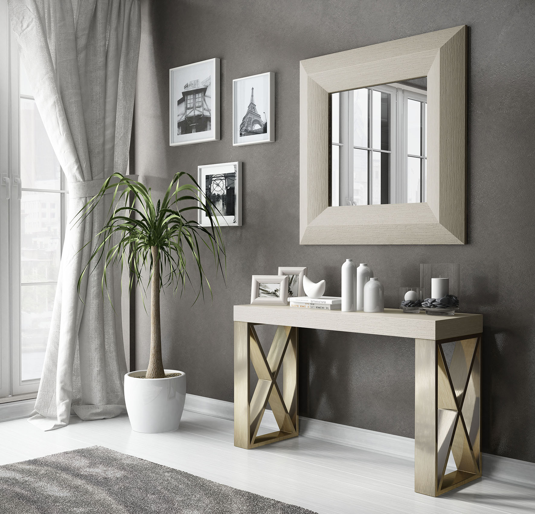 Brands MSC Modern Wall Unit, Italy CII.40 Console Table