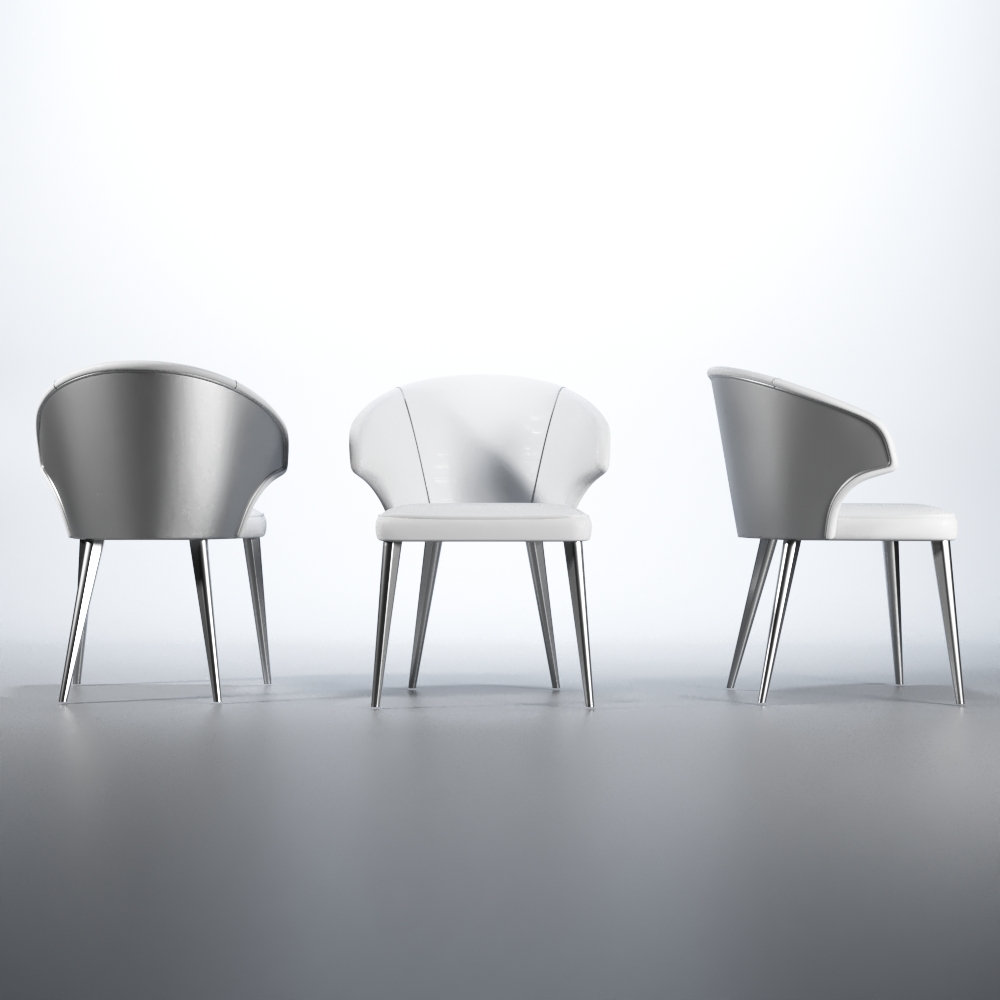 Brands Franco Azkary Dining Wave Chair White
