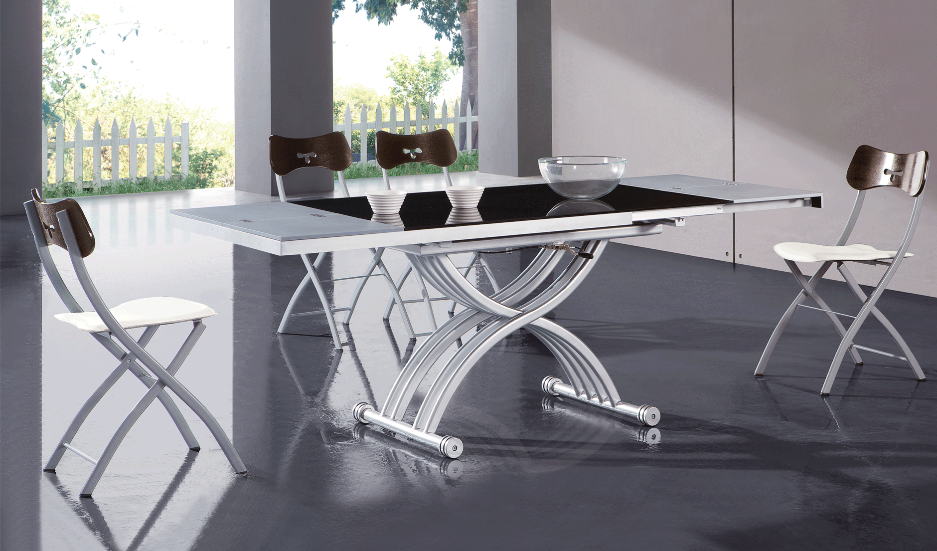 Brands Garcia Sabate REPLAY 2109 Table Transformer and 3147 Chairs